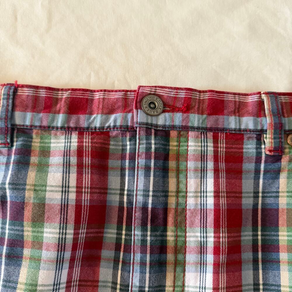 Vtg Y2K 2000s Red Plaid Mini Skirt Plus Size 18 Preppy Academia - Picture 2 of 7